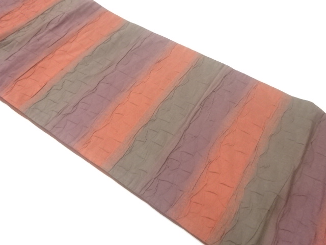 JAPANESE FUKURO OBI / MATELASSE / WOVEN STRIPE